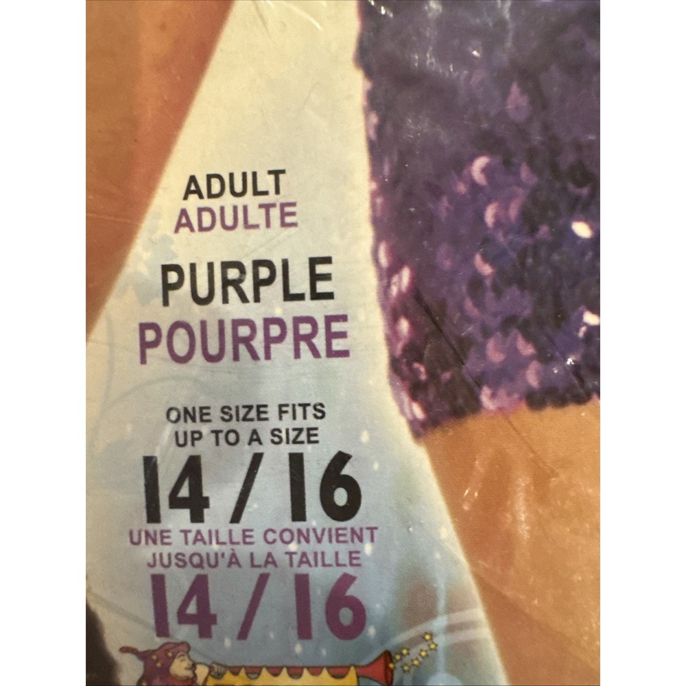 Club Dazzle‎ Rave Diva Purple Sexy Sequin Tube Top One Size Fits Most Up To 16 - Picture 2 of 4
